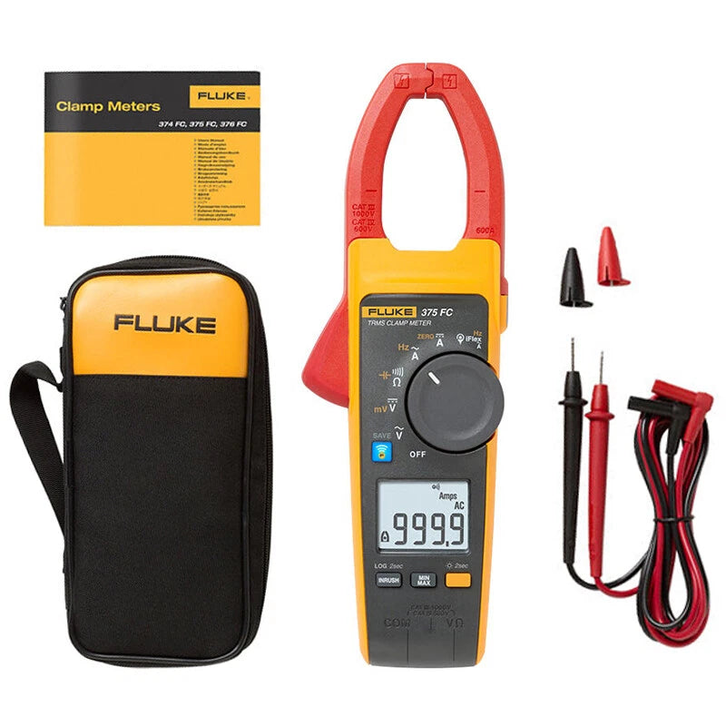 Fluke 375 FC clamp meter kit view