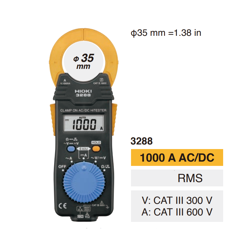 Hioki 3280-10F AC Clamp Meter