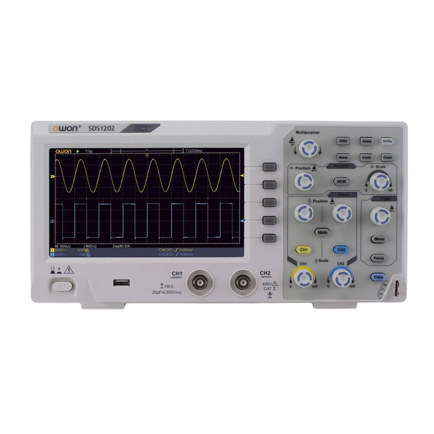 OWON SDS1202 2CH Super Economical Type Digital Oscilloscope