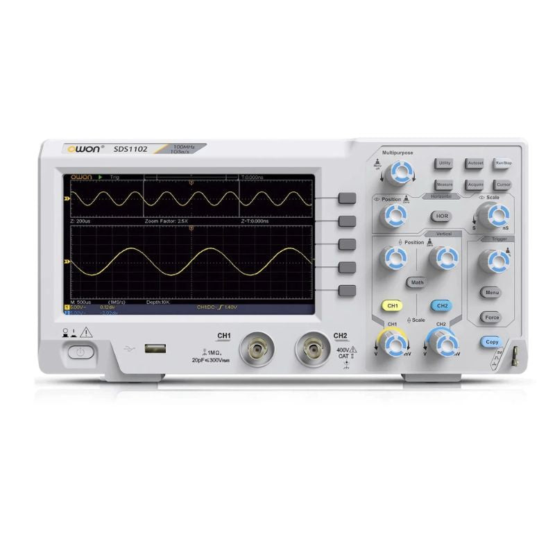 OWON SDS1102 100MHZ 2 Channel Digital Oscilloscope