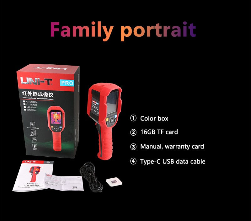UTi260B Heavy Duty Thermal Camera -20C to 550C Image Capture 7 Palettes PC IP65