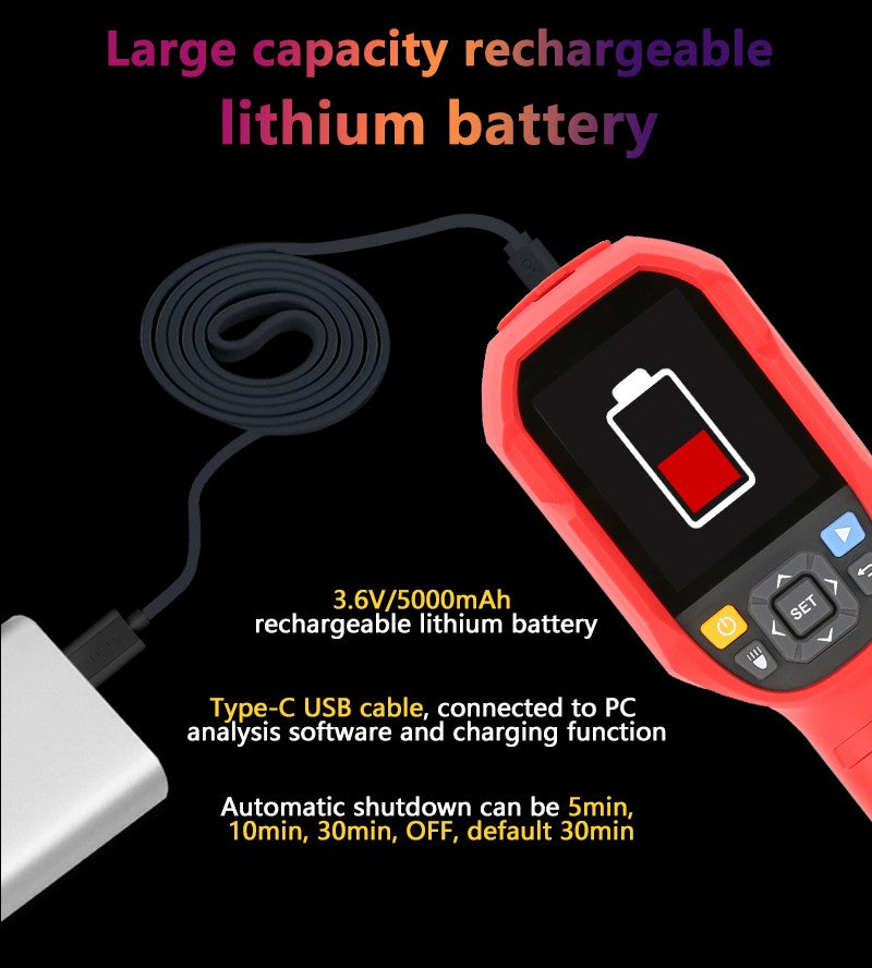 UTi260B Heavy Duty Thermal Camera -20C to 550C Image Capture 7 Palettes PC IP65