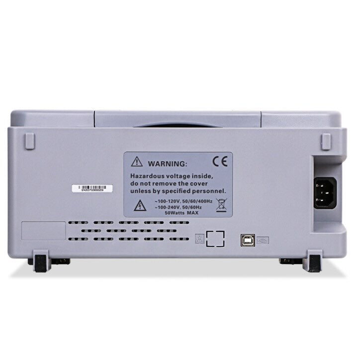 Hantek DSO2C10 rear panel view