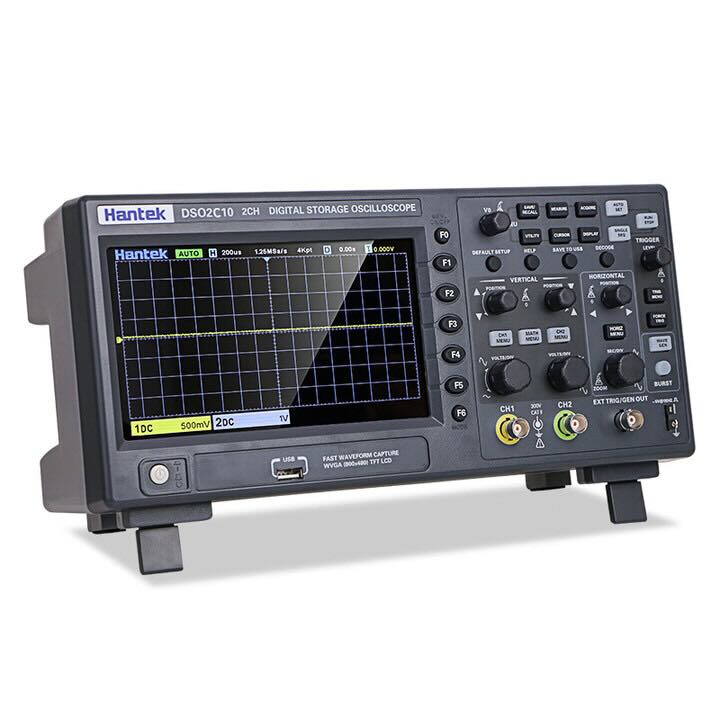Hantek DSO2C10 front angle view