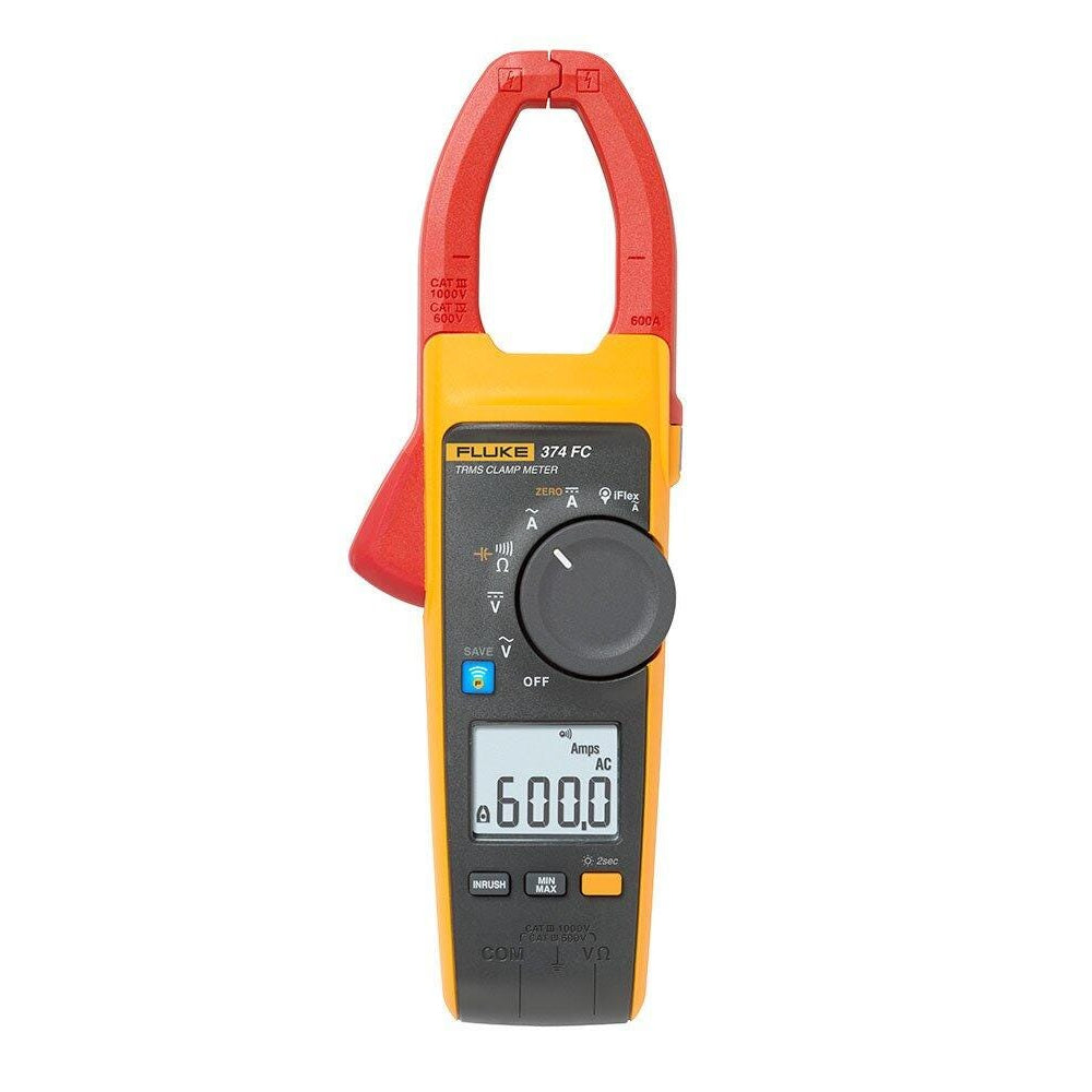 Fluke 374 FC clamp meter angled product view