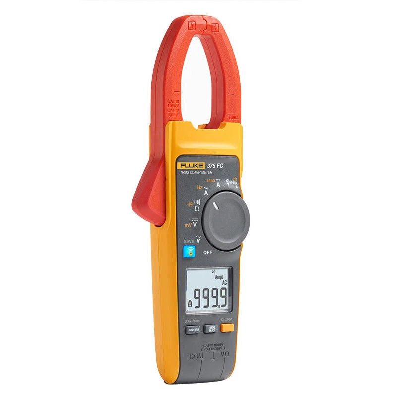 Fluke 375 FC clamp meter angle view