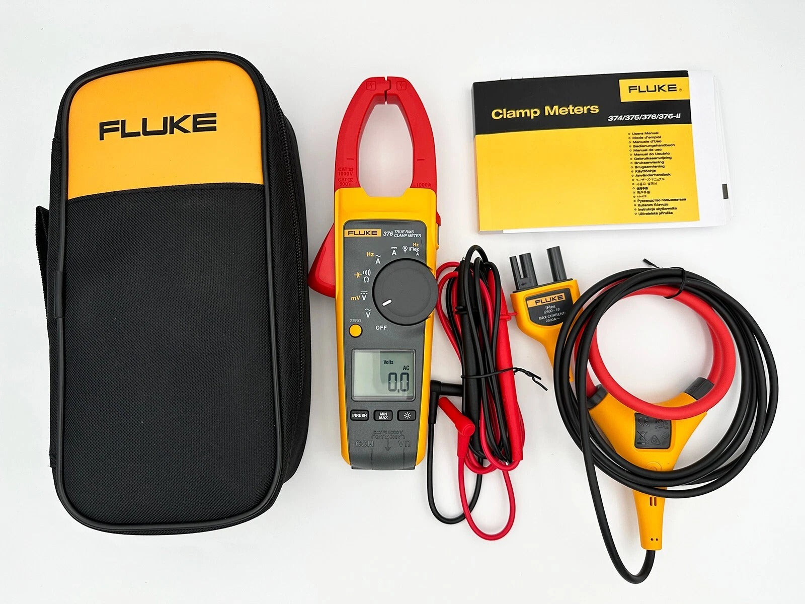 Fluke 376 clamp meter full kit with accessories