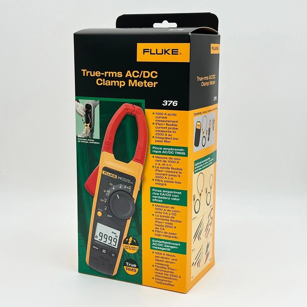 Fluke 376 clamp meter retail box