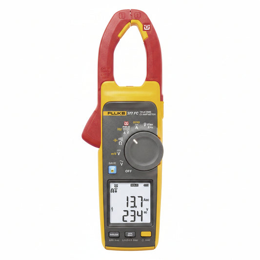 Fluke 377 FC clamp meter hero view