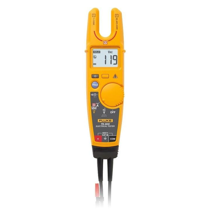 Fluke T6-600+ Clamp Meter Electrical Tester FieldSense Voltage Current Continuity